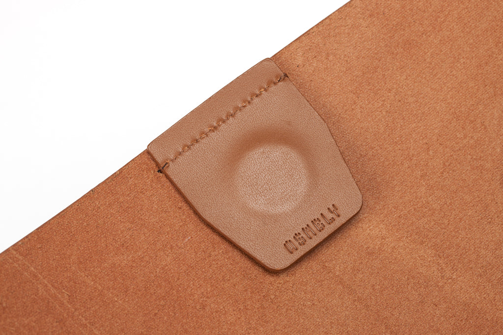 Hidden Magnet Closure of Asmbly Leather Clutch