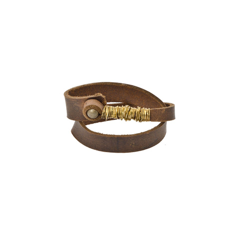 Orox Leather Co. Double Ring Wristband