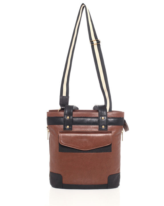 Alexandra Satine, Bleecker, Brown, Chocolate, Handbag, Tote