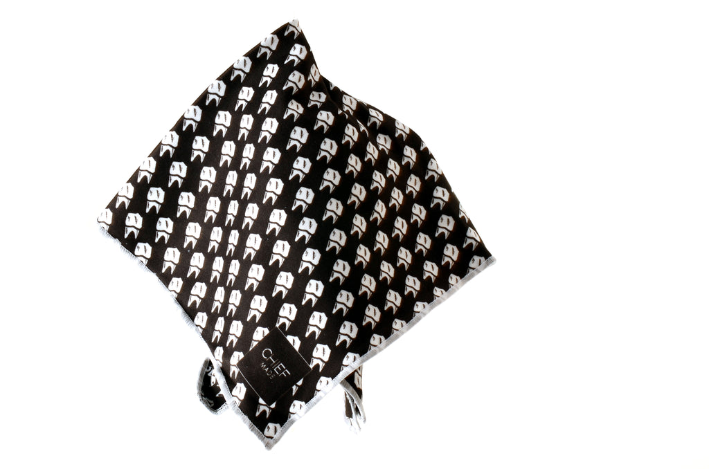 Modern Gentleman's Hounds Tooth Handkerchief by Chief Made