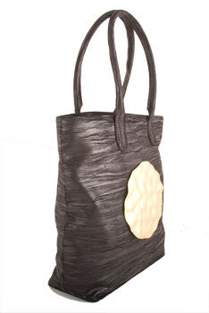Dareen Hakim Tote - Le Riviera in Black with Metal Accent