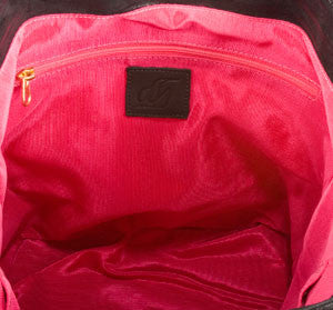 Dareen Hakim Signature Fabric Lining of the Le Riviera Tote in Black