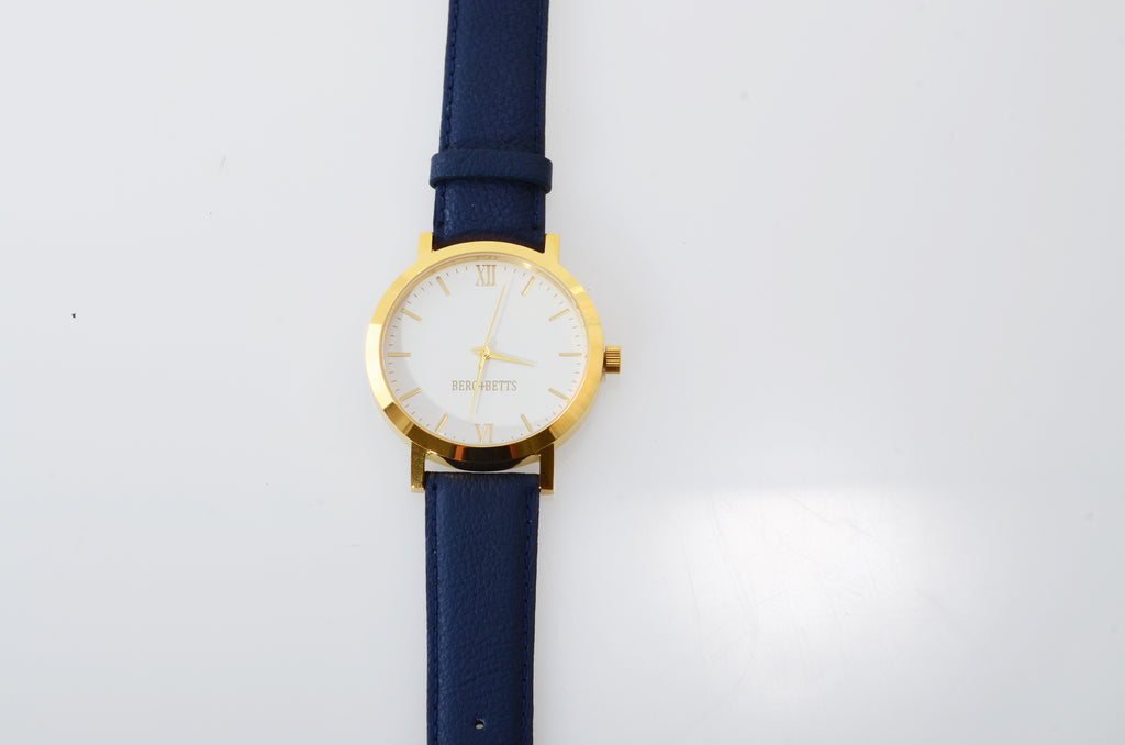 BERG+BETTS Watch Original Gold and Navy