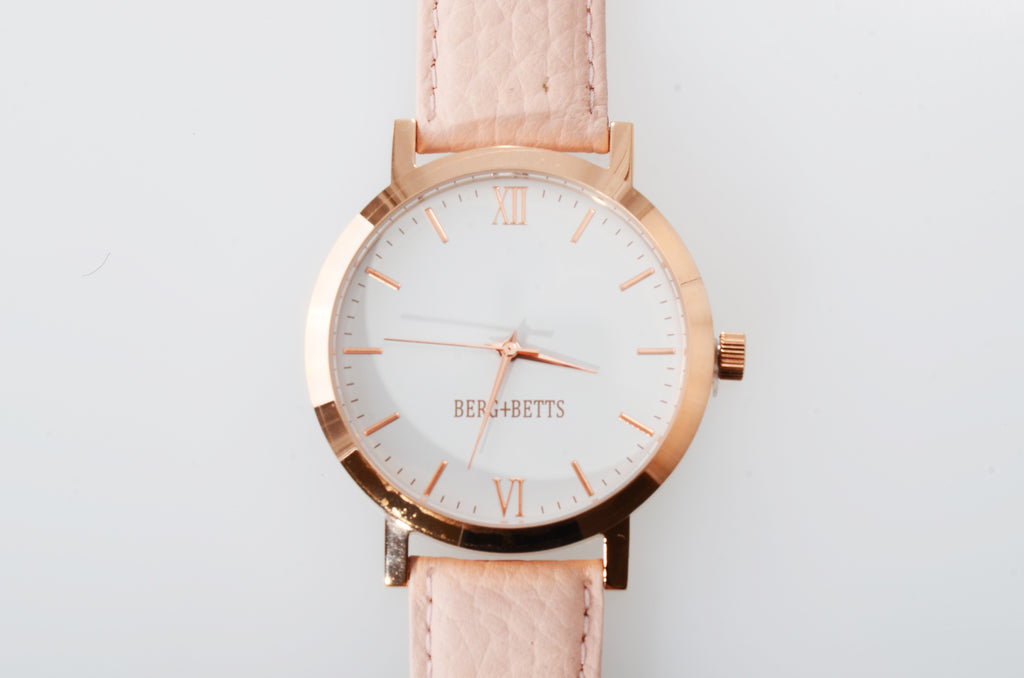 BERG+BETTS Watch Original Rose Gold and Blush