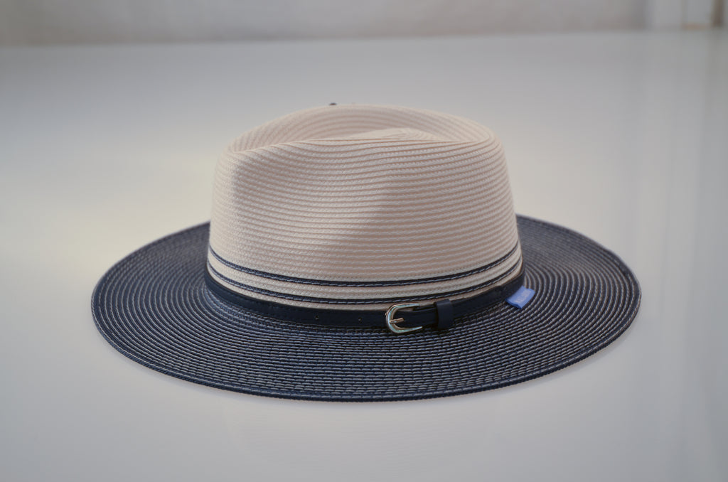 WALLAROO HAT COMPANY- PETITE KRISTY IVORY/NAVY