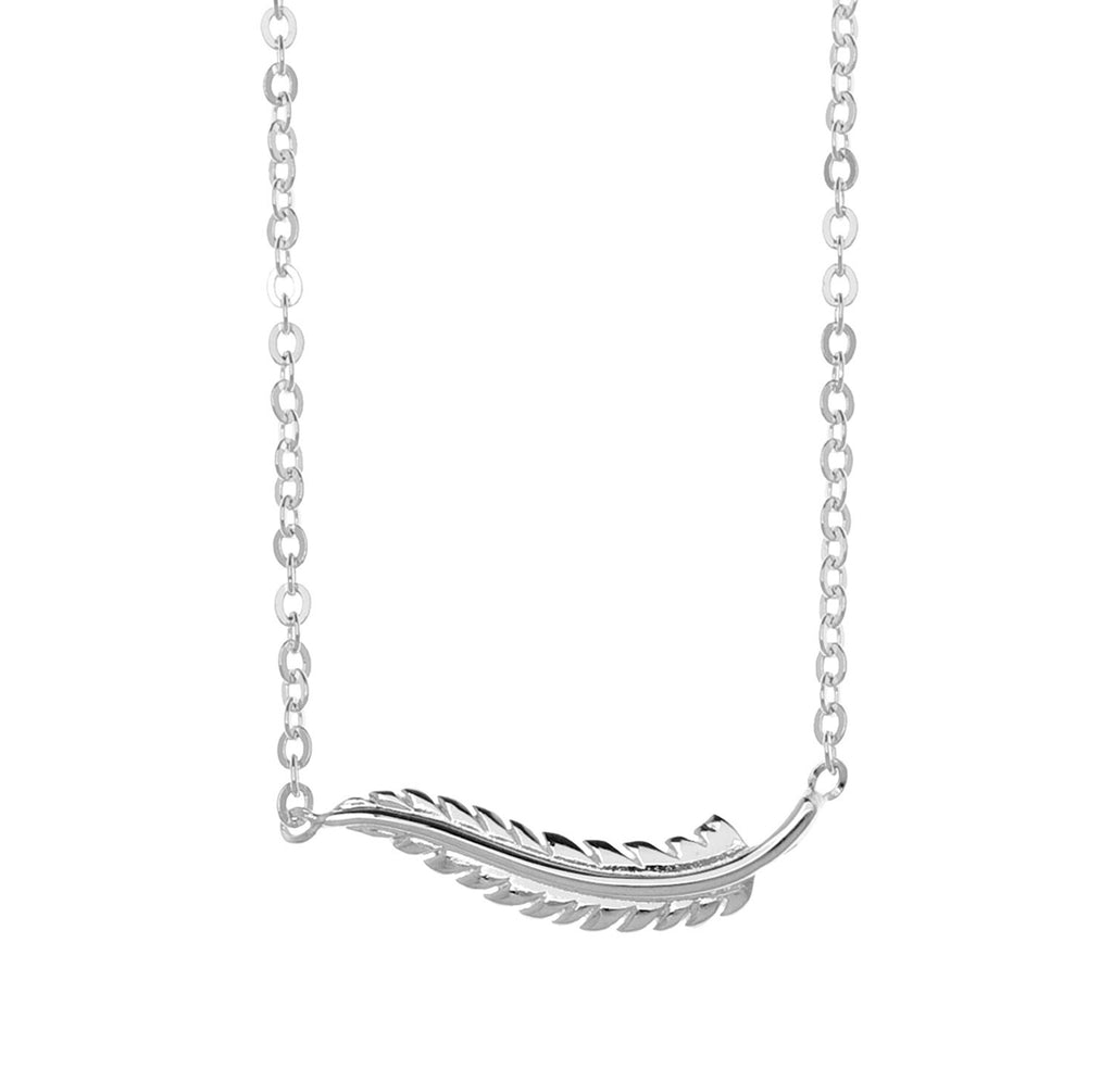 Samantha Faye Small Feather Pendant Necklace
