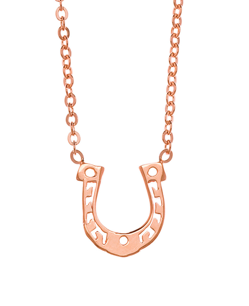 Samantha Faye Small Horseshoe Pendant Necklace