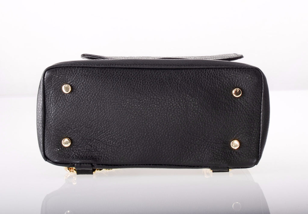 Kyla Joy Sturdy Leather Backpack with Bottom Metal Cleats