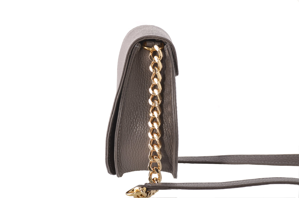 Mixed Material Kyla Joy Leather Saddle Bag Cross Body