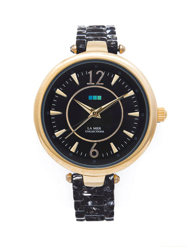 La Mer Tan- Gold Vintage Oversize Watch