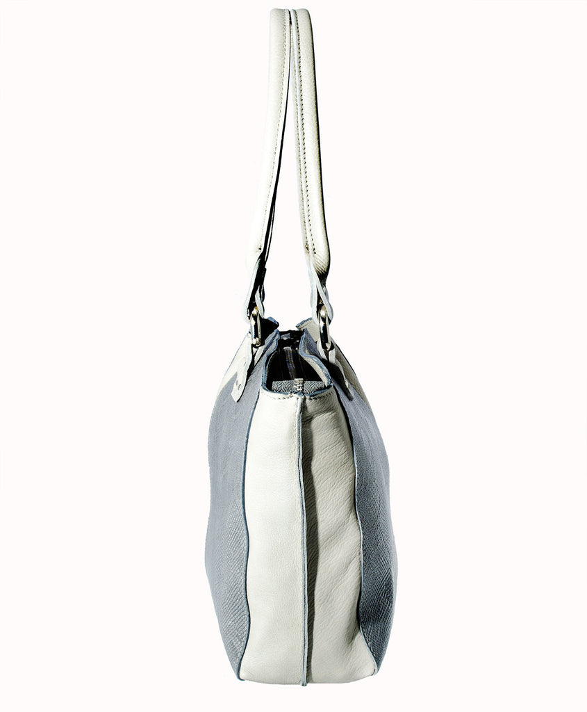 Vin Baker Handbags Lauren: Ash Serpent/Light Gray Sauvage
