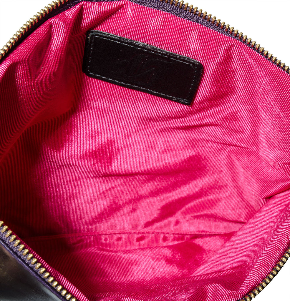 Dareen Hakim Le Napoli Couture Fuschia Taffeta Purse Lining