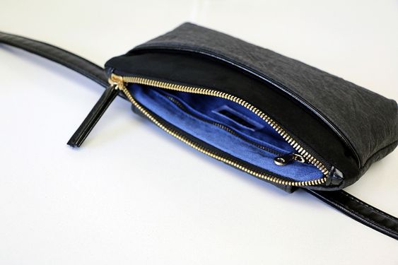 HFS Pocket Bum Bag - Black Piñatex