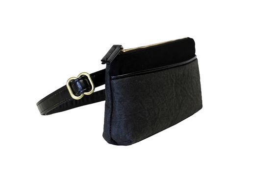 HFS Pocket Bum Bag - Black Piñatex