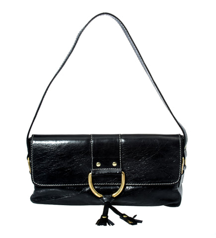 Marnie Bugs Josephine Handbag in Metallic Gold Leather