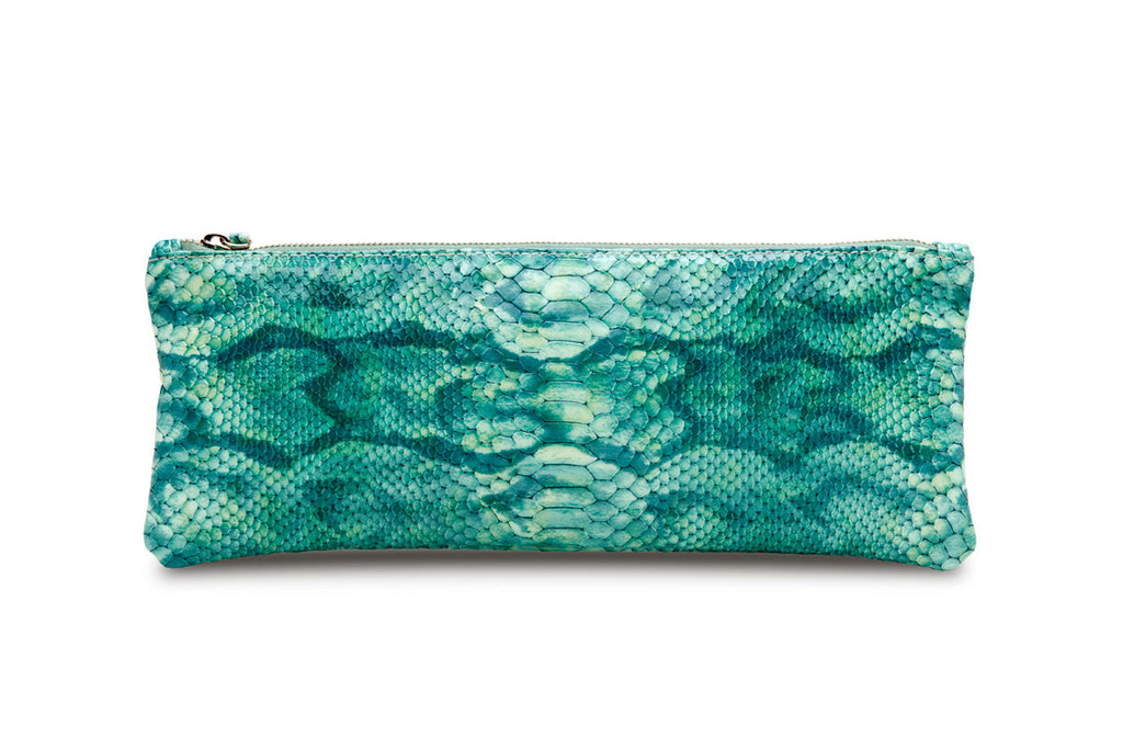 eco-friendly chrome-free, hand rubbed finish on the feNa Abundance clutch