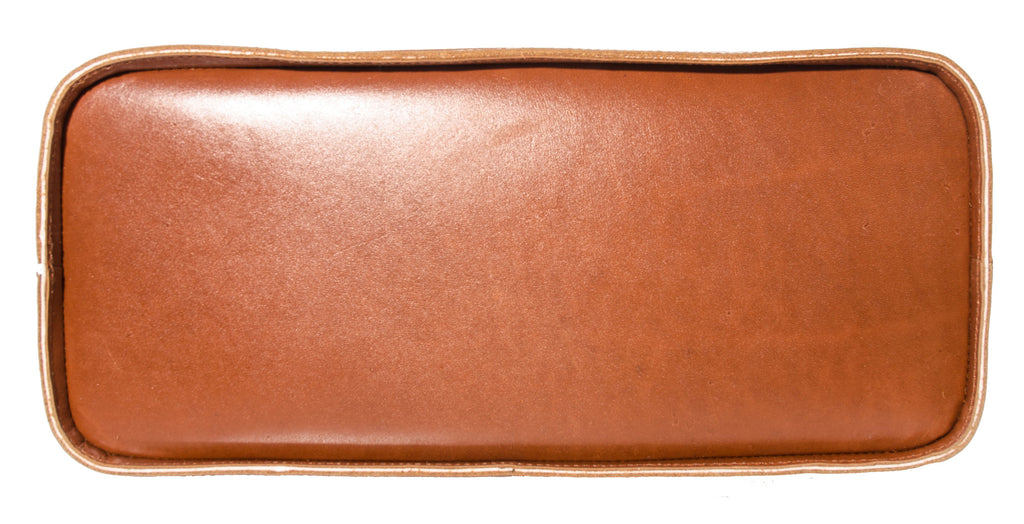 City Tote Signature Cognac Handbag with shoe compartment