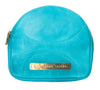 Alexandra Satine, Curacao, pouch, leather, aqua blue, tiny purse