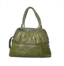 Catherine Adair Green Snake Sequoia Handbag