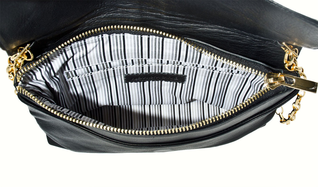 Alexandra Satine, Jay St., Handbag, Crossbody, Handbag Tailor, womens, Black, Italian Leather