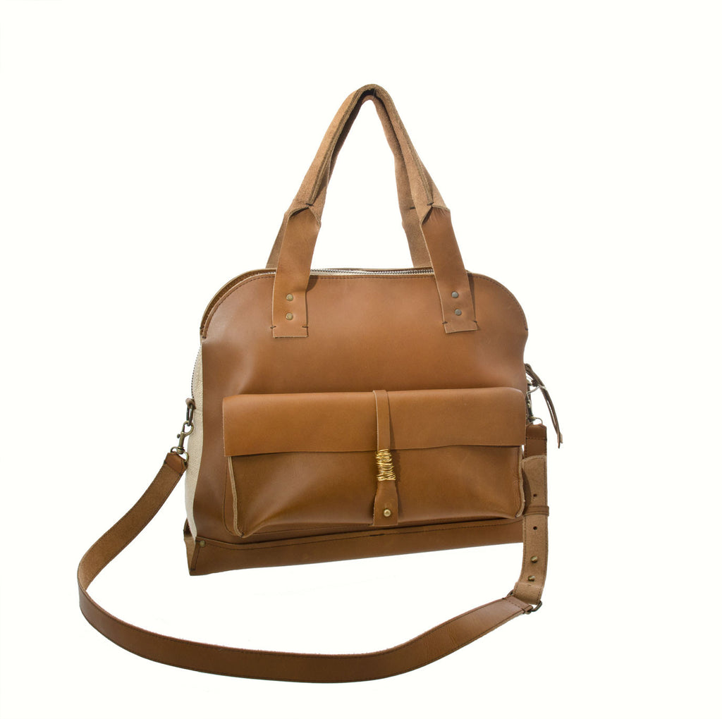 Jo Handbags No. 27 Satchel - Honey