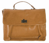 Pietro Alessandro Tan Lamb Leather Crossbody Handbag