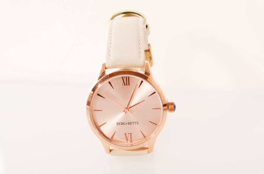 BERG+BETTS Watch Mindful Rose Gold and Ivory