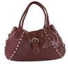 Viva of California Designer Handbag - Burgundy Leather