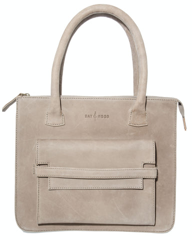 Pietro NYC Tan Lamb Leather Crossbody Messenger Bag