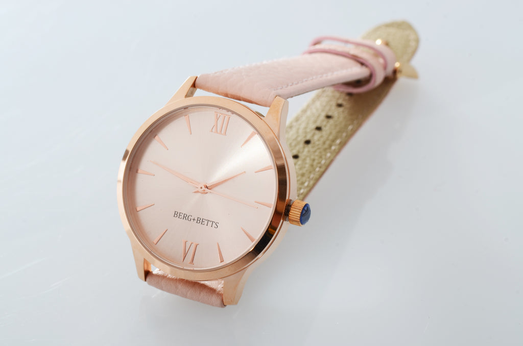 BERG+BETTS Watch Mindful Rose Gold and Blush