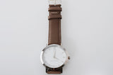 BERG+BETTS Watch Original Silver and Brown