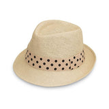 Wallaroo Hat Company Gigi Hat in Natural/Polka Dot