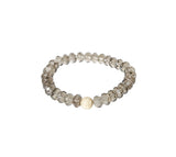 Sisco Berluti Small Faceted Round Beaded Bracelet with Stardust Accent