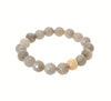 Sisco Berluti Faceted Round Beaded Bracelet with Gold Stardust Accent