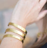 Karine Sultan - 24K Gold Plated Asymmetrical Cut-Out Cuff 