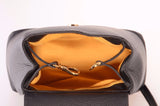 Joe Citizen's Kyla Joy Leather Convertible Backpack Gold Suede Interior with Gold hardware