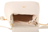 Creamy Ivory Suede Lining inside Bone Leather Kyla Joy Luxury Backpack