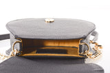 Kyla Joy Handbag Luxurious Gold Suede Interior 