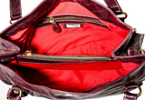 Marnie Bugs Versatile Sleek handbag, Marnie Bugs Eggplant Leather shoulder purse