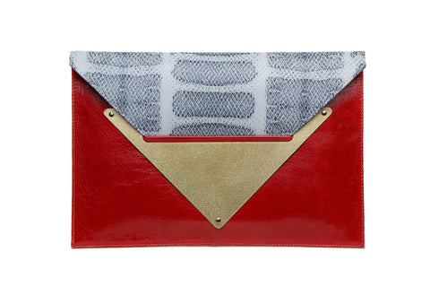 Marnie Bugs Textured Leather Vanessa Handbag (Cielo)