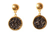 Karine Sultan Louna Drop Stud Earrings in Gold