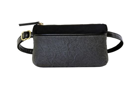 HFS Pocket Bum Bag - Black Piñatex