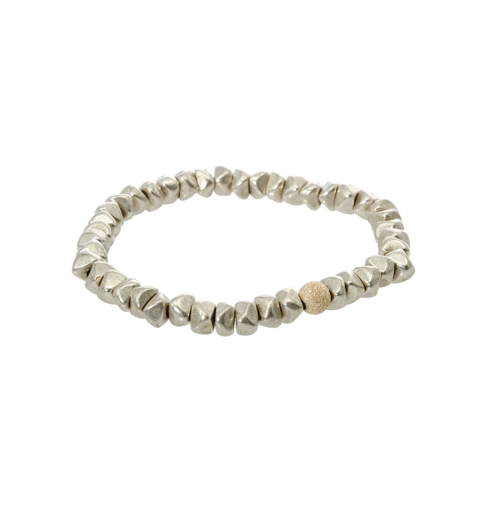 Sisco Berluti Nugget Beaded Bracelet with Gold Stardust Accent