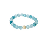Sisco Berluti Small Faceted Round Beaded Bracelet with Stardust Accent