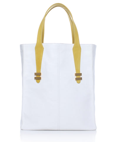 Bodhi Small Pebble Leather Hobo Bag in White