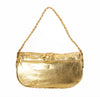 Marnie Bugs Gold Mettalic crafted leather handbag, Marnie Bugs fashinonable shoulder size purse