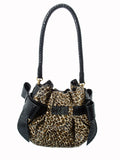 Catherine Adair Betula Pouch Leopard print handbag