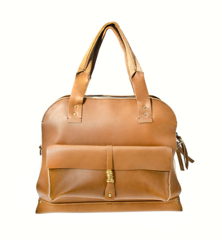 KYLA JOY - Audrey Convertible Leather Backpack