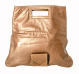 Marnie Bugs Lennox Metallic Leather Shoulder Work Bag